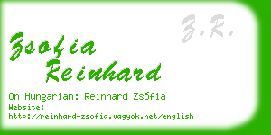 zsofia reinhard business card